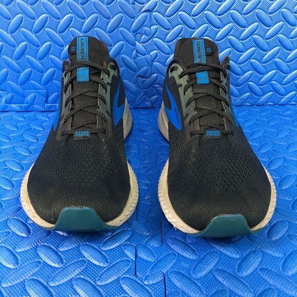 Brooks Launch 8 Mens Size 9D Black Blue Running Walking Athletic Sneakers Shoes - Picture 5 of 12